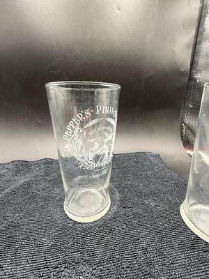 Vintage Lot of 7 Dr. Pepper Soda Phos-Ferrates Wheat and Iron Glasses & Pitcher