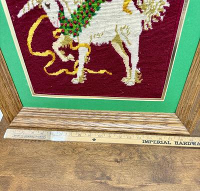 Vintage Sunset The Christmas Unicorn 6050 Needlepoint