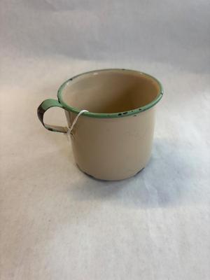 Tin coffee mug