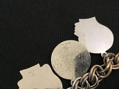 Vintage Charm Bracelet Has Several Sterling charms