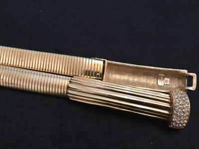 NYC Accessocraft Gorgeous Rhinestone Gold Ton Buckle Expansion. Great Condition