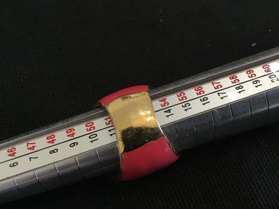 Enamel Wide Fashion Ring