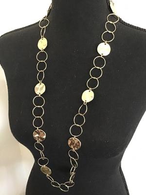 Designer BH Link Gold Tone Necklace