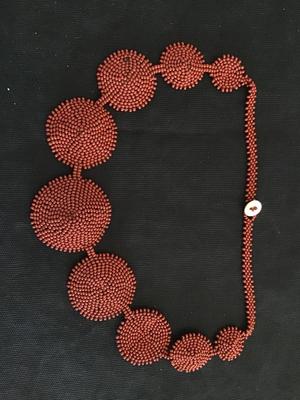 Boho Glass Beaded Fashion Necklace. Handcrafted