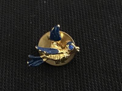 Vintage Blue Bird Lapel Pin