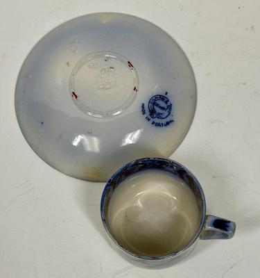 Collectible Cup and Saucer Flo Blue made in Portugal