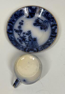 Collectible Cup and Saucer Flo Blue made in Portugal