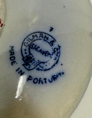 Collectible Cup and Saucer Flo Blue made in Portugal
