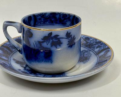Collectible Cup and Saucer Flo Blue made in Portugal