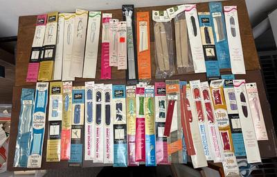 Huge Lot of Sewing Notions Zippers