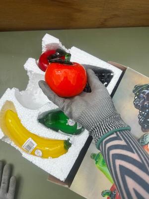 Glass Fruit Sculptures in box