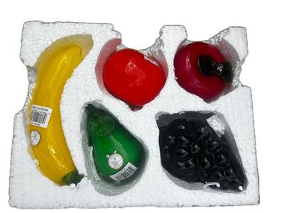 Glass Fruit Sculptures in box