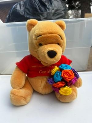 Pooh Bear stuffed animal and mug for Secretary's Day