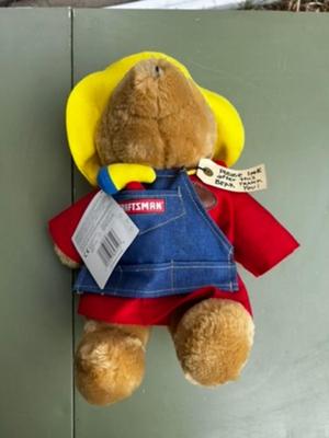 Paddington Bear Craftsman Plush 1998 Vintage Sears Red Coat