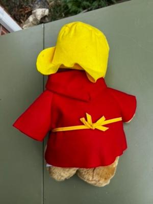 Paddington Bear Craftsman Plush 1998 Vintage Sears Red Coat