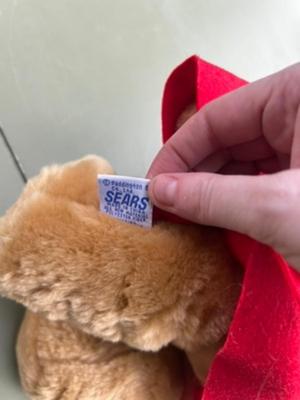 Paddington Bear Craftsman Plush 1998 Vintage Sears Red Coat