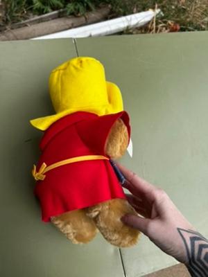 Paddington Bear Craftsman Plush 1998 Vintage Sears Red Coat