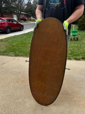 Wooden mirror frame