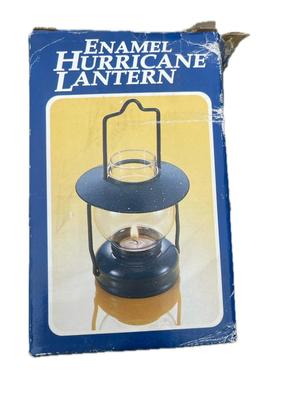 Enamel Hurricane Lantern