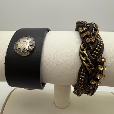 Unique Collection of Leather Jewelry with 925 Snake Ring & More (ST-HS)