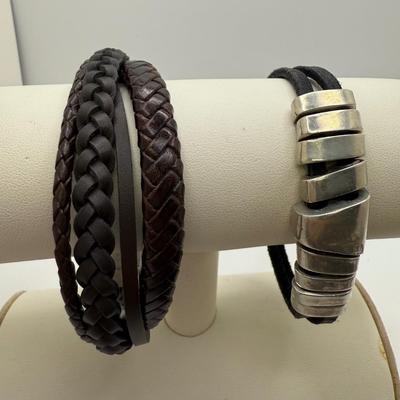 Unique Collection of Leather Jewelry with 925 Snake Ring & More (ST-HS)