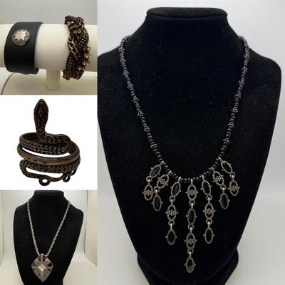 Unique Collection of Leather Jewelry with 925 Snake Ring & More (ST-HS)