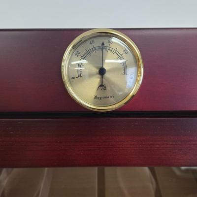 LOT 1: Wooden Humidor Cabinet w/ Lock and Key- LOCAL PICK UP ONLY