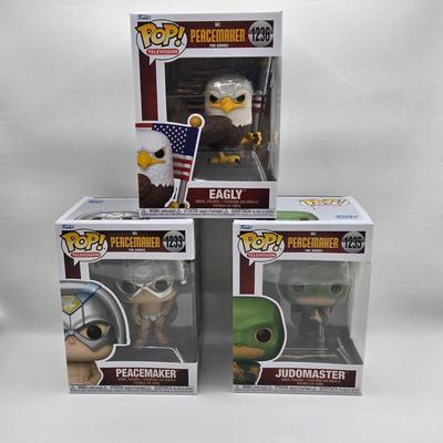LOT 2: Peacemaker Funko Pops NIB