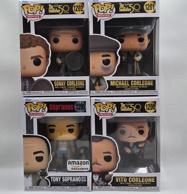 LOT 3: The Godfather and Sopranos Funko Pops NIB