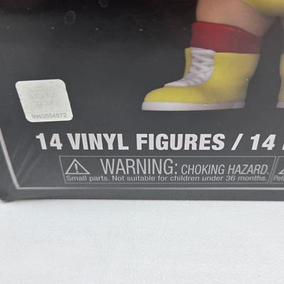 LOT 6: Pocket Pops 14 Day Wrestling Calendar, Wrestle Mania Priority Pass, and Rocky Maivia Pop NIB