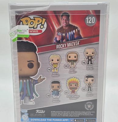 LOT 6: Pocket Pops 14 Day Wrestling Calendar, Wrestle Mania Priority Pass, and Rocky Maivia Pop NIB