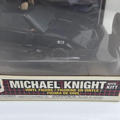 LOT 8: Michael Knight w/ Kitt Funko Pops NIB