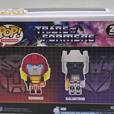 LOT 9: Rodimus and Galvatron Funko Pops NIB