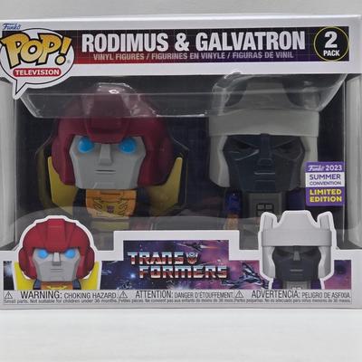 LOT 9: Rodimus and Galvatron Funko Pops NIB