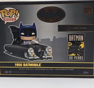 LOT 10: 1950 Batmobile and Batman Funko Pops NIB