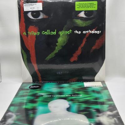 LOT 15: New in Sealed Plastic A Tribe Called Quest The Anthology and Moby & the Void Pacific Choir These Systems Are Failing