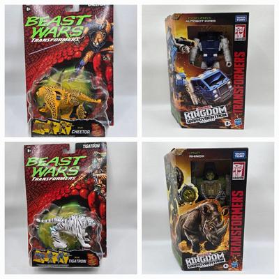 LOT 42: Beast Wars Transformers and Transformers Kingdom War for Cybertron Trilogy Toys NIB