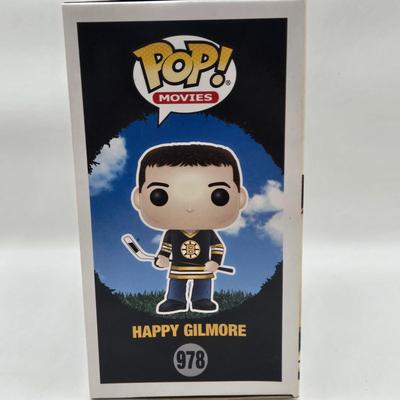 LOT 45: NIB Funko Pops Die Hard's John McClane and Hans Gruber, & Happy Gilmore, and Diana Prince