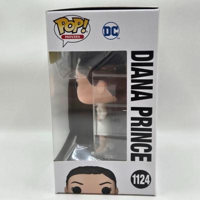 LOT 45: NIB Funko Pops Die Hard's John McClane and Hans Gruber, & Happy Gilmore, and Diana Prince
