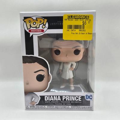 LOT 45: NIB Funko Pops Die Hard's John McClane and Hans Gruber, & Happy Gilmore, and Diana Prince