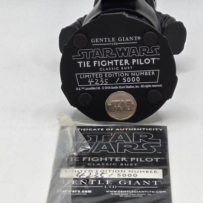 LOT 54: Limited Edition Numbered Star Wars Busts/ 2 with Certificates
