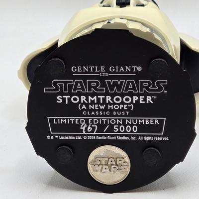 LOT 54: Limited Edition Numbered Star Wars Busts/ 2 with Certificates