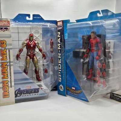 LOT 60: NIB Marvel Iron Man and Spider-Man
