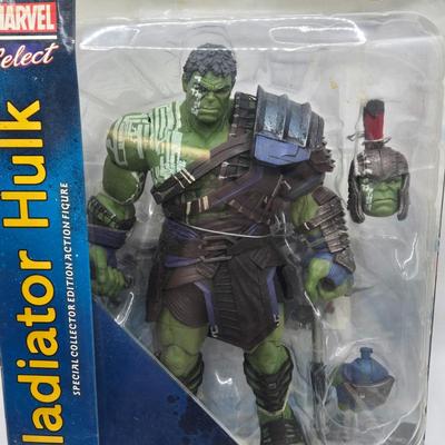 LOT 65: New in Packaging Gladiator Hulk and Iron Man Hulk Buster