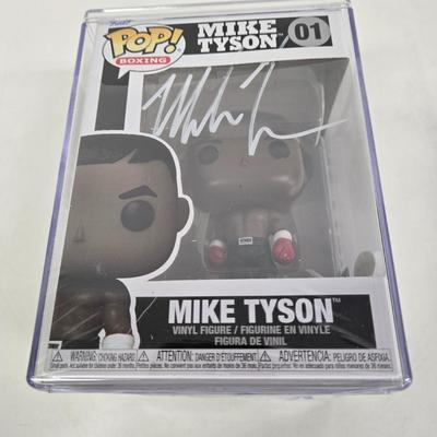 LOT 69: Mike Tyson Autographed Funko Pop w/ Certification Number NIB