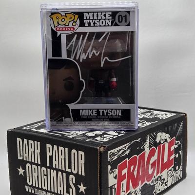 LOT 69: Mike Tyson Autographed Funko Pop w/ Certification Number NIB