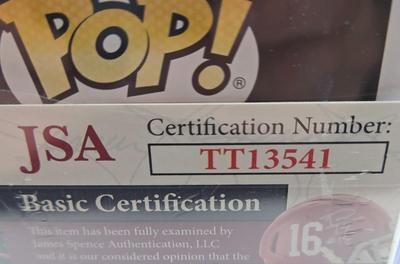 LOT 69: Mike Tyson Autographed Funko Pop w/ Certification Number NIB