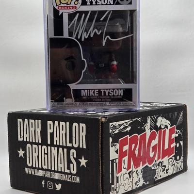 LOT 69: Mike Tyson Autographed Funko Pop w/ Certification Number NIB