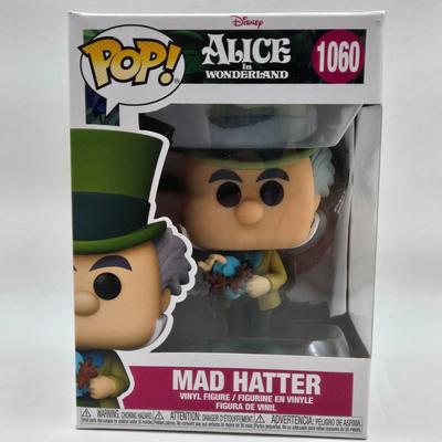 LOT 73: NIB Funko Pops Alice in Wonderland , Queen of Hearts, White Rabbit, and Mad Hatter