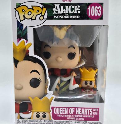 LOT 73: NIB Funko Pops Alice in Wonderland , Queen of Hearts, White Rabbit, and Mad Hatter